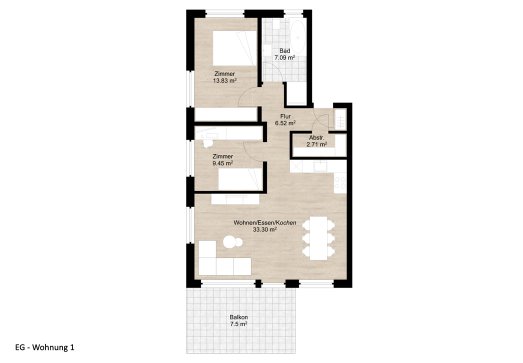 Roth Bau - Immobilien - 2 Mehrfamilienhäuser in Orsingen - WHG01